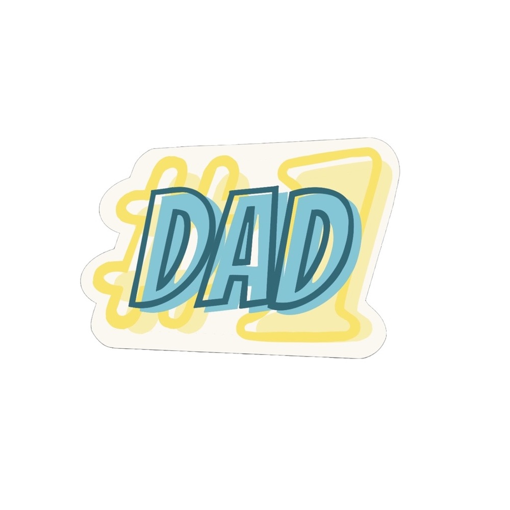 Fathers Day Vinyl Sticker #1 Dad